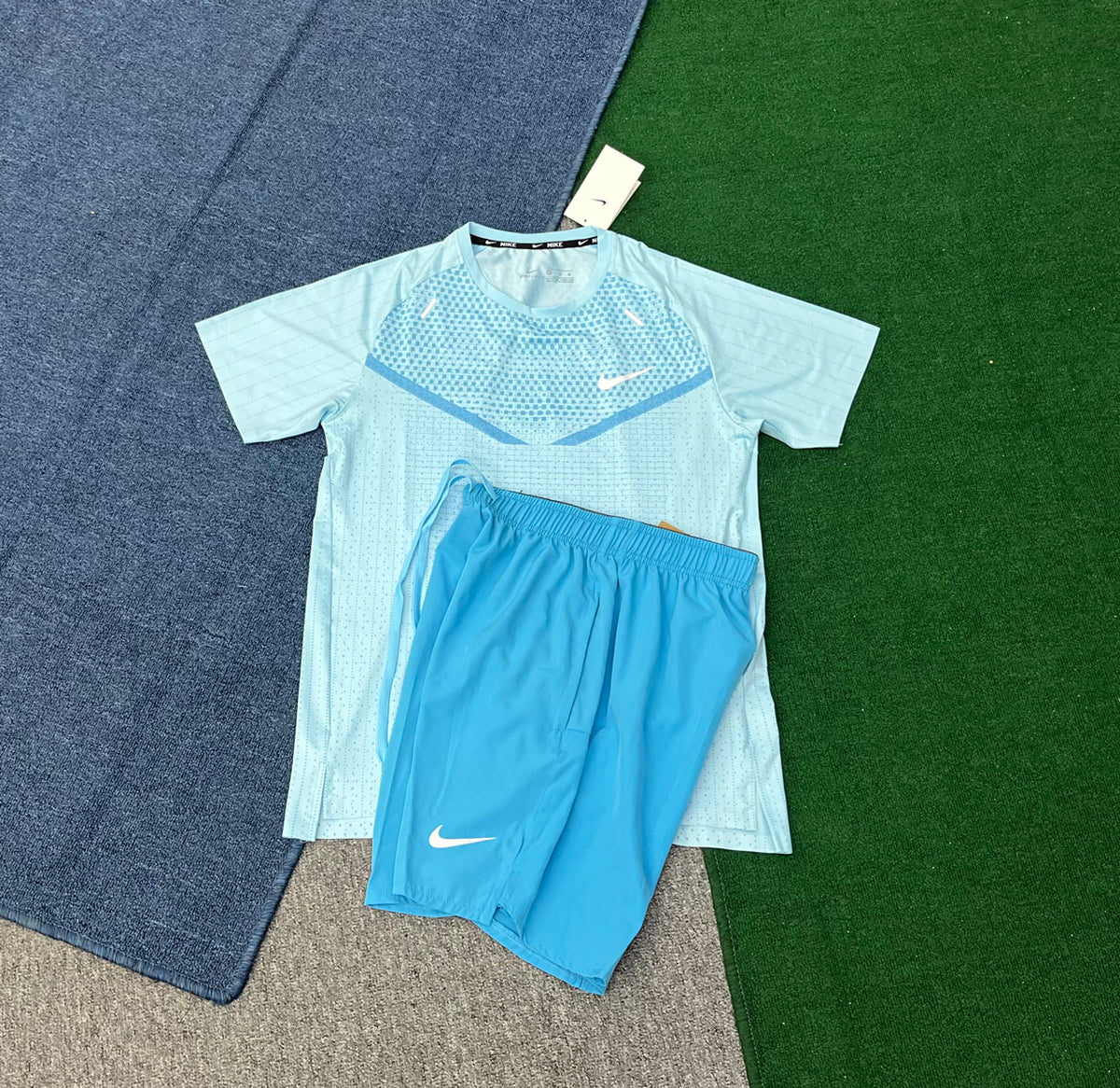 ST210+218 Custom Men's Tshirts and Shorts Set Workout Outfit for Running Training Gym Short Tracksuits for Men