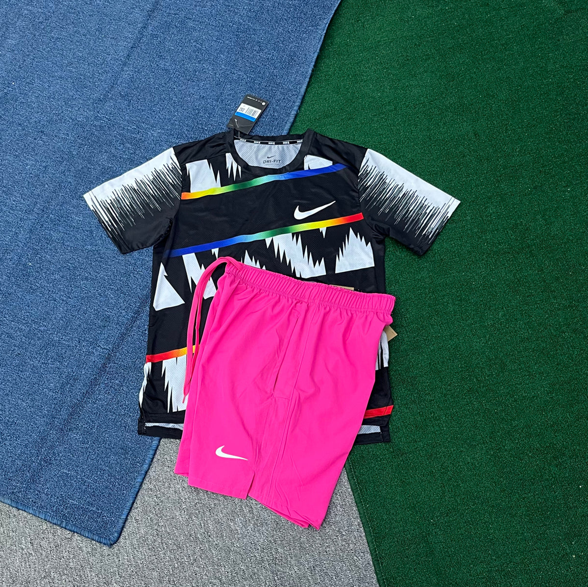 A005+218 Design Summer Clothes Short Tracksuits Men Running Short Set Jogging Suit for Men Two Piece Short Set