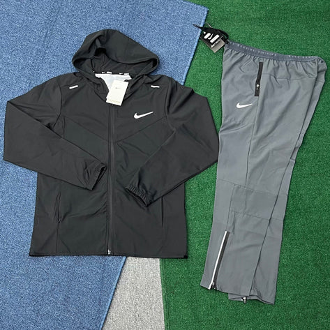 2201+7503 Custom Men Running Outdoor Sportswear Reflective Zip up Polyester Windbreaker Tracksuit Track Jacket and Pants Set