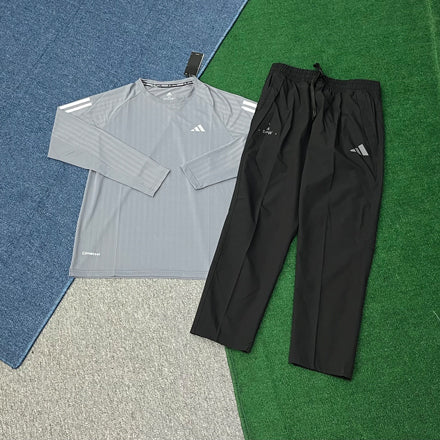 LP805+1240 Men's Custom Casual Windbreaker Set 2 Piece Sportswear Quick Dry Shirts Jogger Pants Outdoor Running Training Tracksuit
