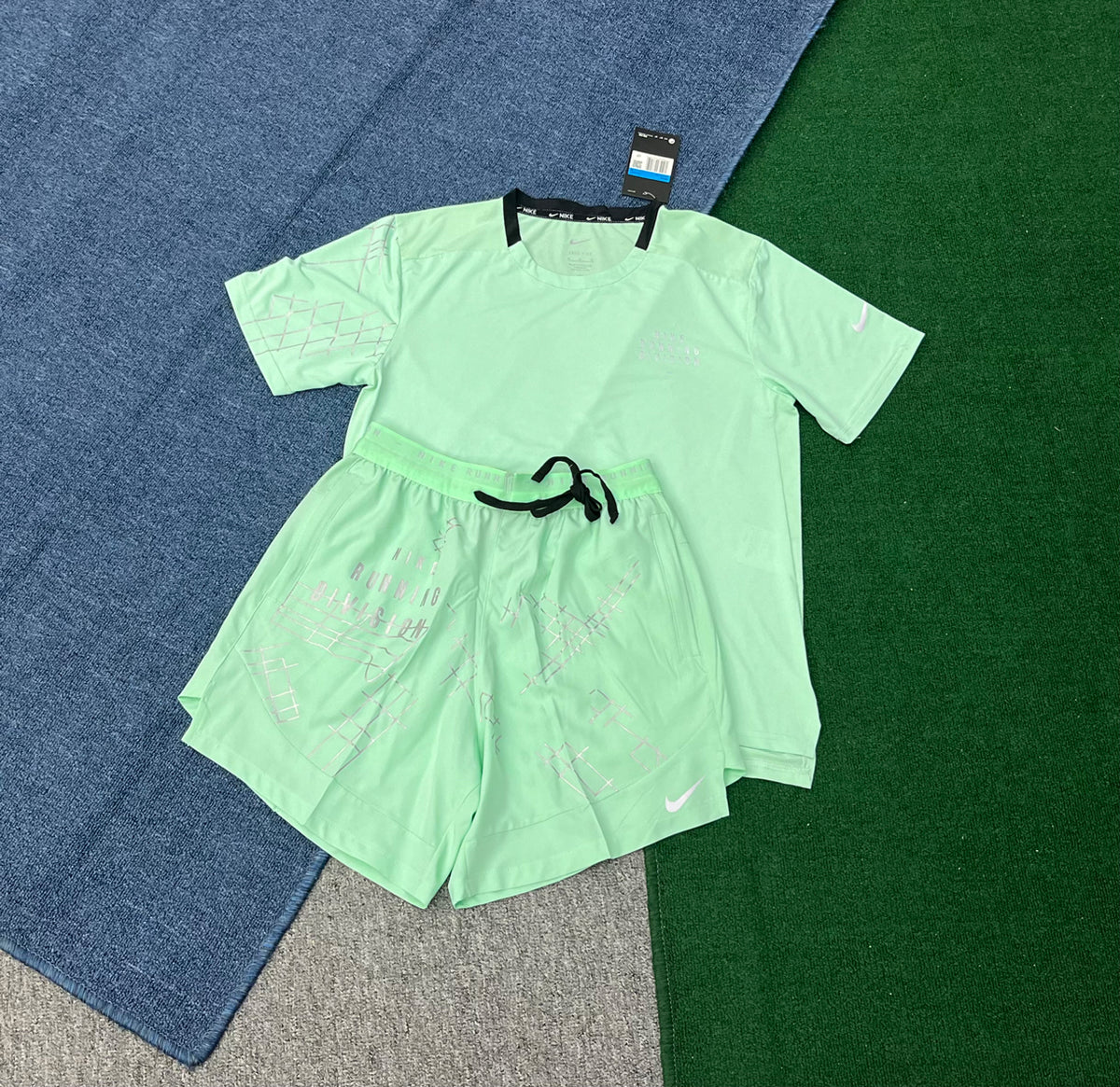 A228+D228 Wholesale Printed Fitness and Hiking Outdoor Sets Quick-drying Breathable Running Shorts Sports Suits Summer Wear