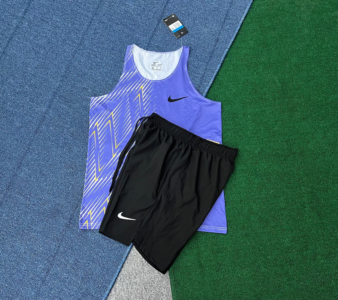 B001 + D218 Summer Fitness Jogger Training Mens Shorts and Vest Suit Custom Logo 2 Piece Running Shorts Set for Men