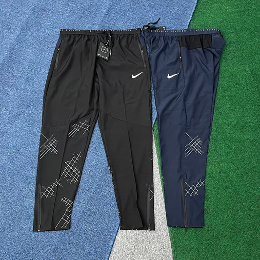 7505 Soccer Sports Quick Drying Pants Men's Outdoor Running Training Pants Breathable Lightweight Joggers with Zipper Mens Trousers