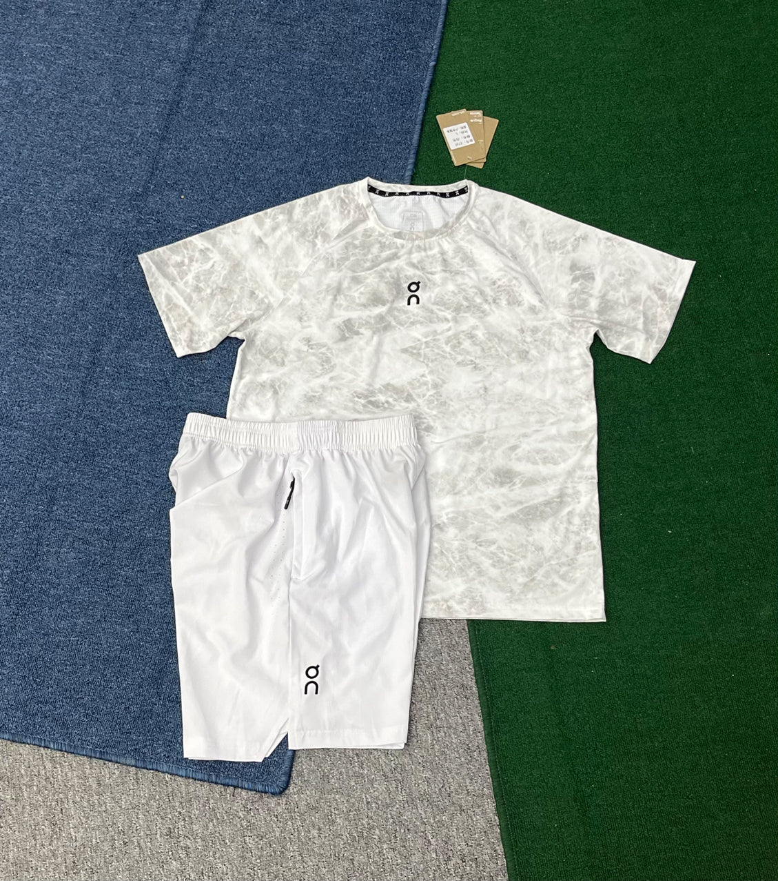 2735+on2602 Summer Men's Sets Man Short Sleeve T-Shirt and Shorts Male Sports Gym Suit Loose Casual Running Tracksuit Clothing