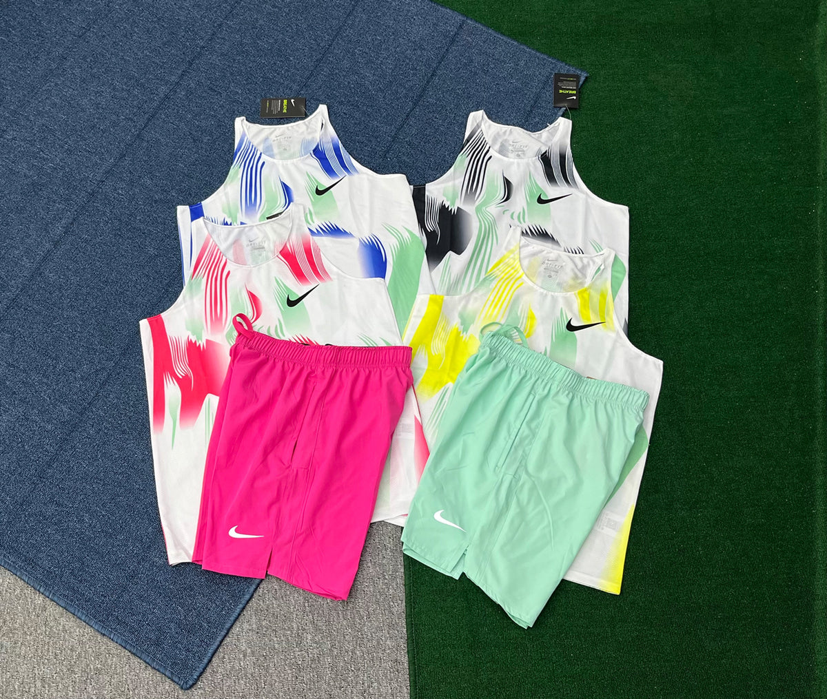 B003+D218 Wholesale Cheap Men's Breathable Tracksuit Vest Shorts Set Custom Summer Shorts Outdoor Casual 2 Piece Matching Set