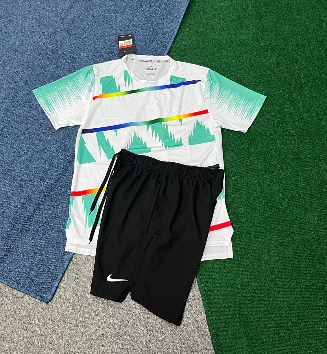 A005+218 Design Summer Clothes Short Tracksuits Men Running Short Set Jogging Suit for Men Two Piece Short Set