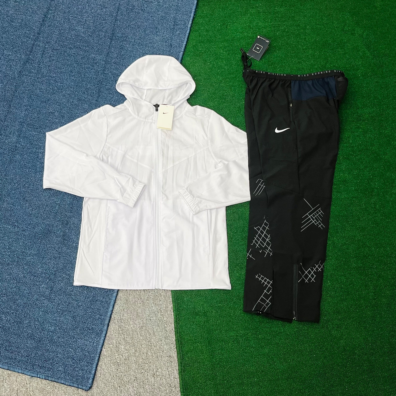 2201+7505 Soccer Custom logo Men Jacket Suits Two Pieces Polyester Jacket Windbreaker Running Sport Tracksuit Hoodies Training Jacket