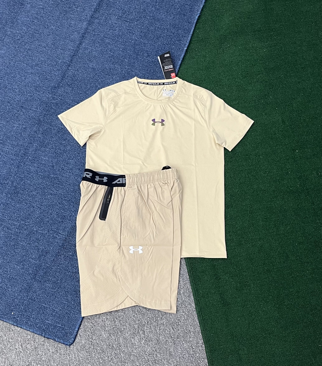 8076+2305 Wholesale Oem Sublimation Summer Short Sleeve Shorts Two-pieces Mens Outfit Running Sets Quick Dry Sports Tracksuit