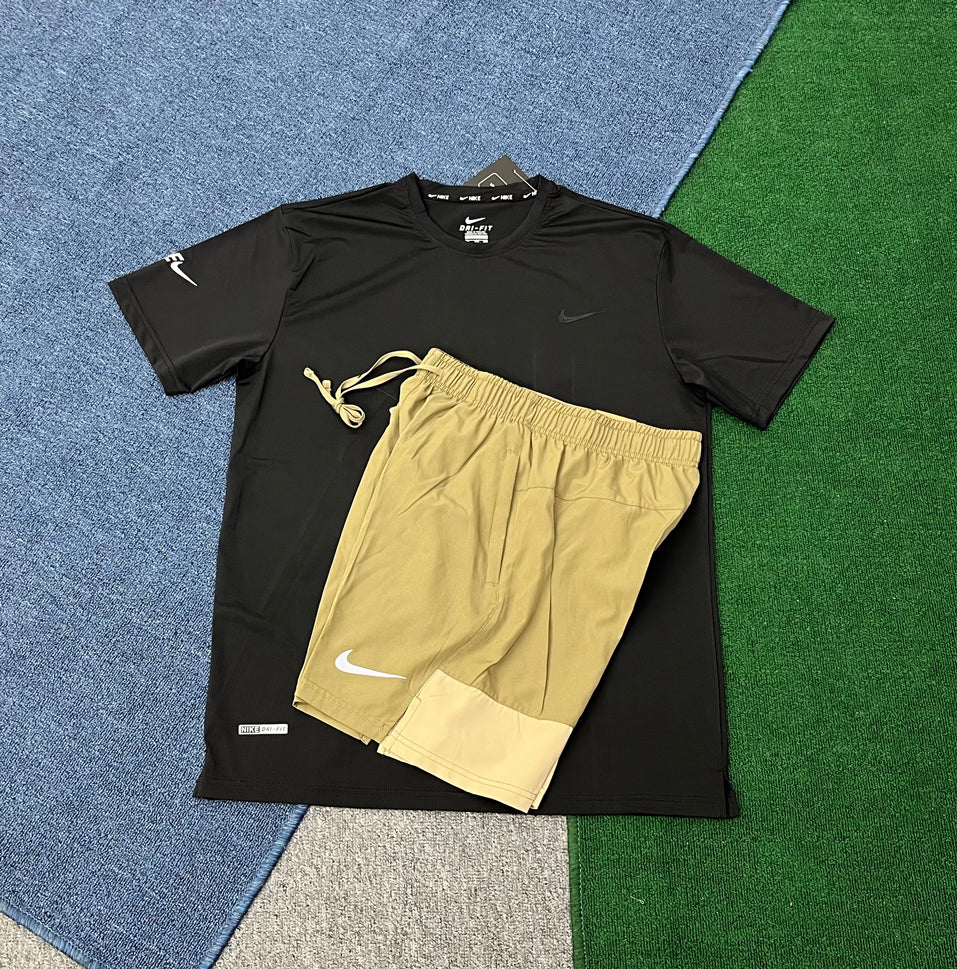1243+975 Custom Men's Performance Training Set Quick Dry Athletic T Shirt Shorts Gym Workout Running Activewear Sportswear