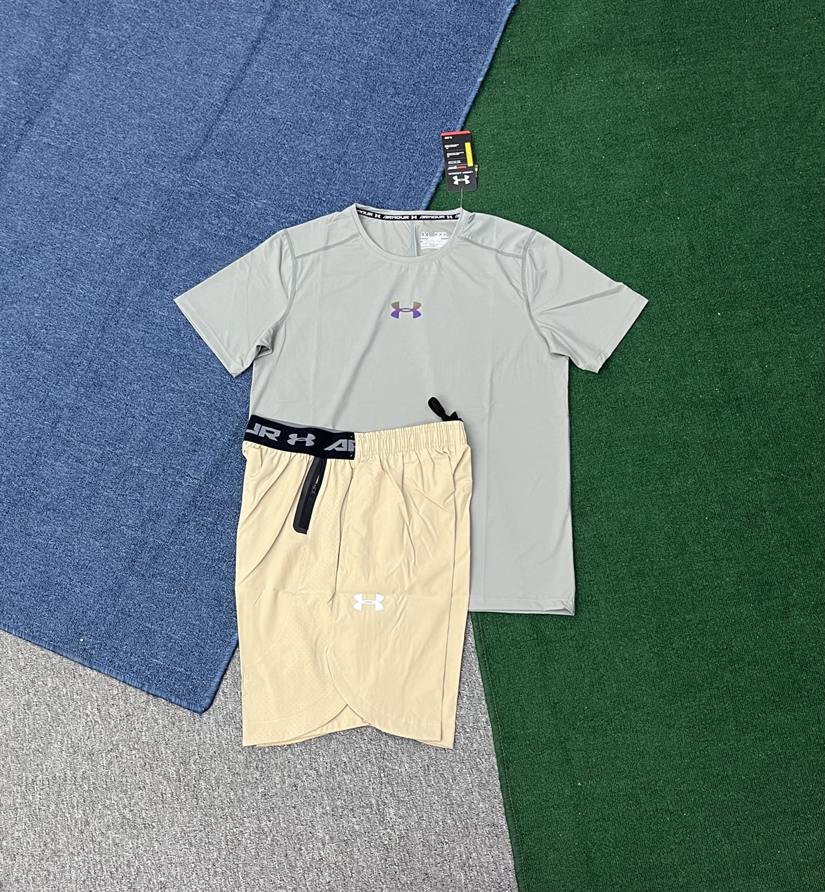 8076+2305 Wholesale Oem Sublimation Summer Short Sleeve Shorts Two-pieces Mens Outfit Running Sets Quick Dry Sports Tracksuit