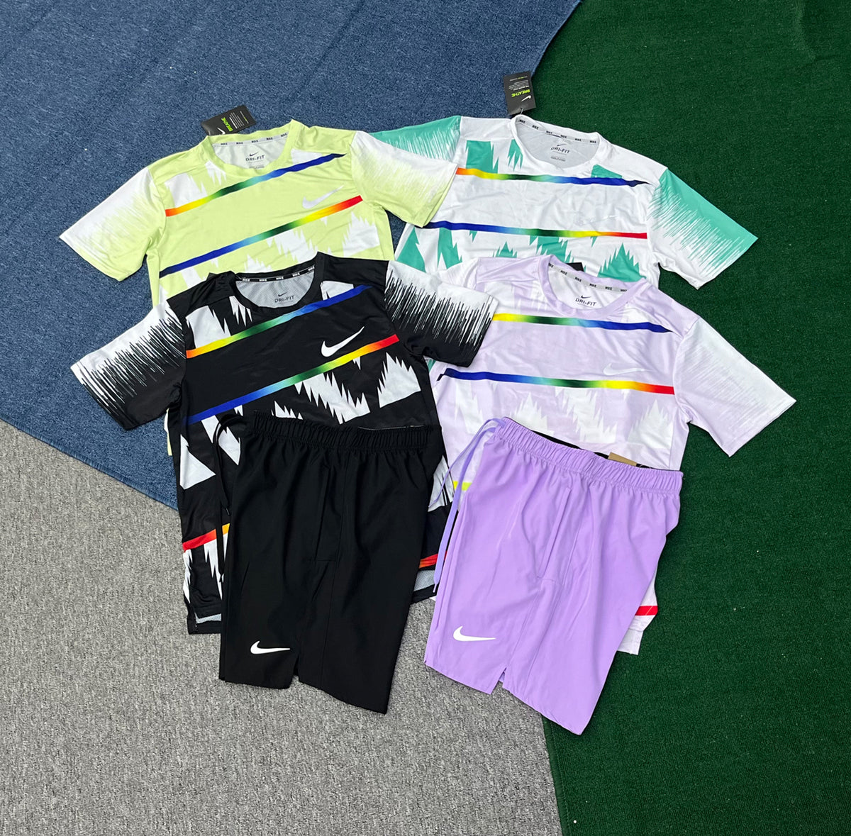 A005+218 Design Summer Clothes Short Tracksuits Men Running Short Set Jogging Suit for Men Two Piece Short Set