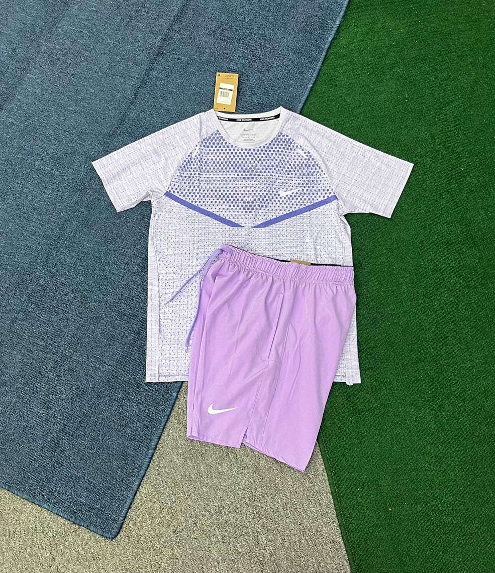 T900+218 Factory Price Men's 100% Polyester Breathable Elastic Waist Side Pockets Summer Sporty Running Gym Workout Shorts Set