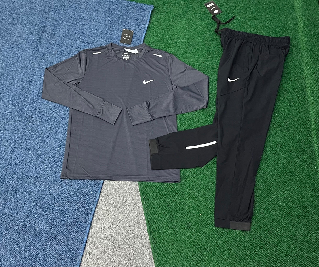 5982 Custom Soccer Lightweight Sport Running Streetwear Shirt Sets with Logo Long Sleeved Shirt and Pants Set Two Piece Tracksuit