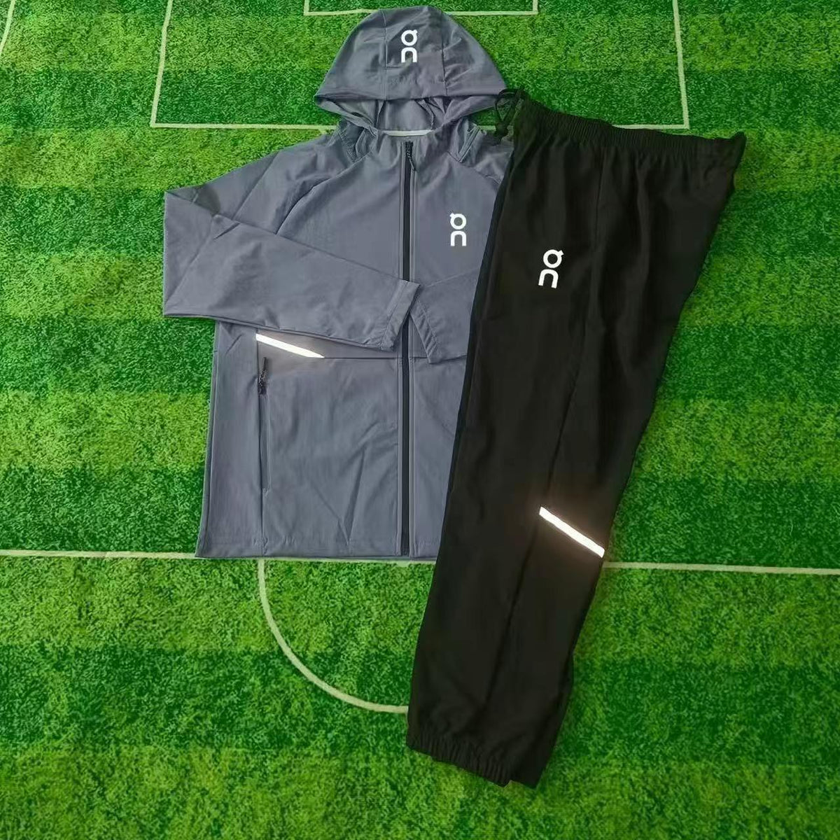 Men's Sporty Tracksuit Set Zip Up Jacket And Pants Athletic Training Running Workout Gym Casual Regular Fit Lightweight
