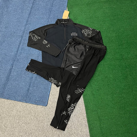 DQ6526+A7505 OEM Streetwear Two Pieces Sports Running Track Suit Lightweight Windbreaker Shirts and Jogger Pants Tracksuit Sets