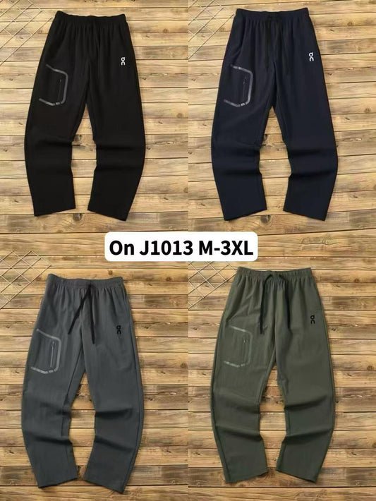 On J1013 Men Running Pants zipper Reflective Football Soccer Sporting pant Training sport Pants Legging jogging Gym Trousers