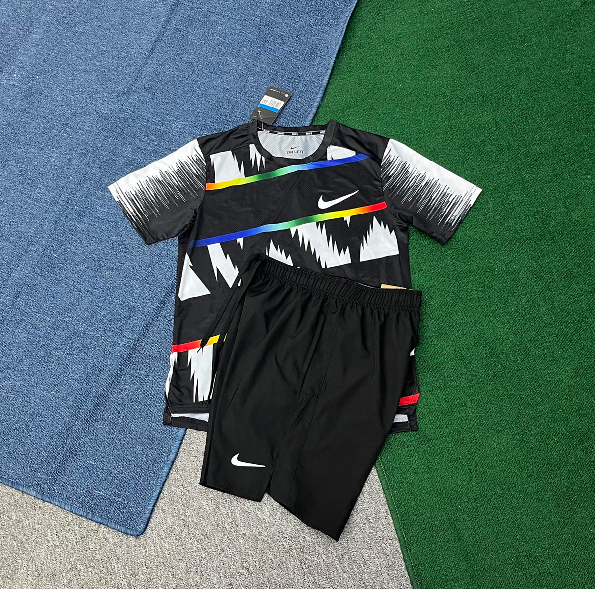 A005+218 Design Summer Clothes Short Tracksuits Men Running Short Set Jogging Suit for Men Two Piece Short Set