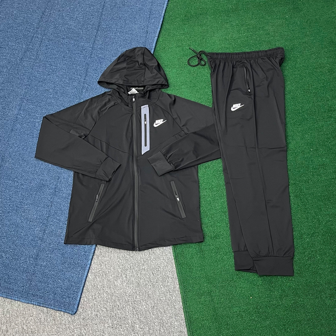 757 Jogging Set Custom Sweatsuit Windbreaker Jacket Tracksuit for Men Lightweight Sport Running Jacket and Pants Kits with Logo