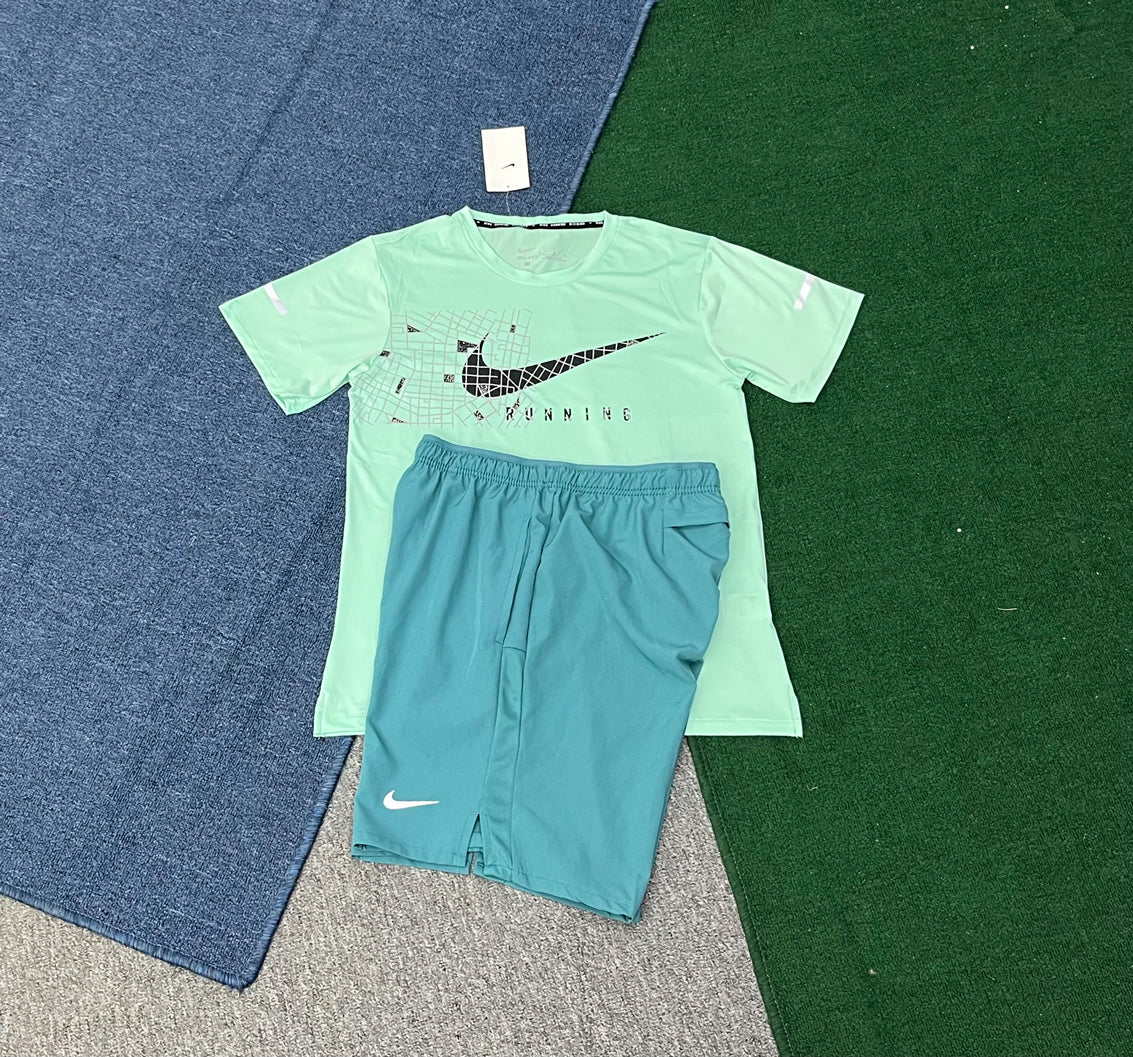 6368+2609 Running Clothe Short Sets 2 Piece Outfits Fashion Tracksuits Casual Set Dry Quick Jogging Suits