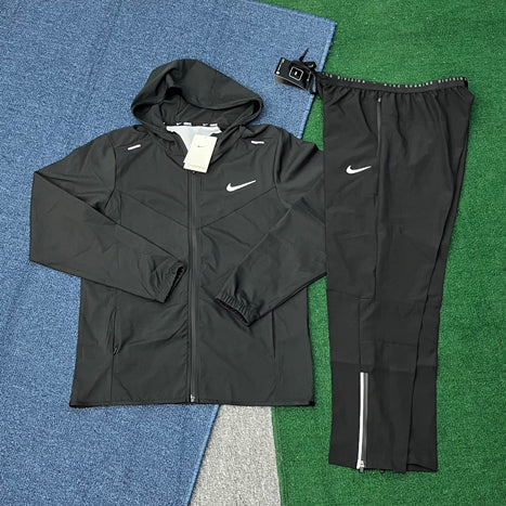 2201+7503 Custom Men Running Outdoor Sportswear Reflective Zip up Polyester Windbreaker Tracksuit Track Jacket and Pants Set