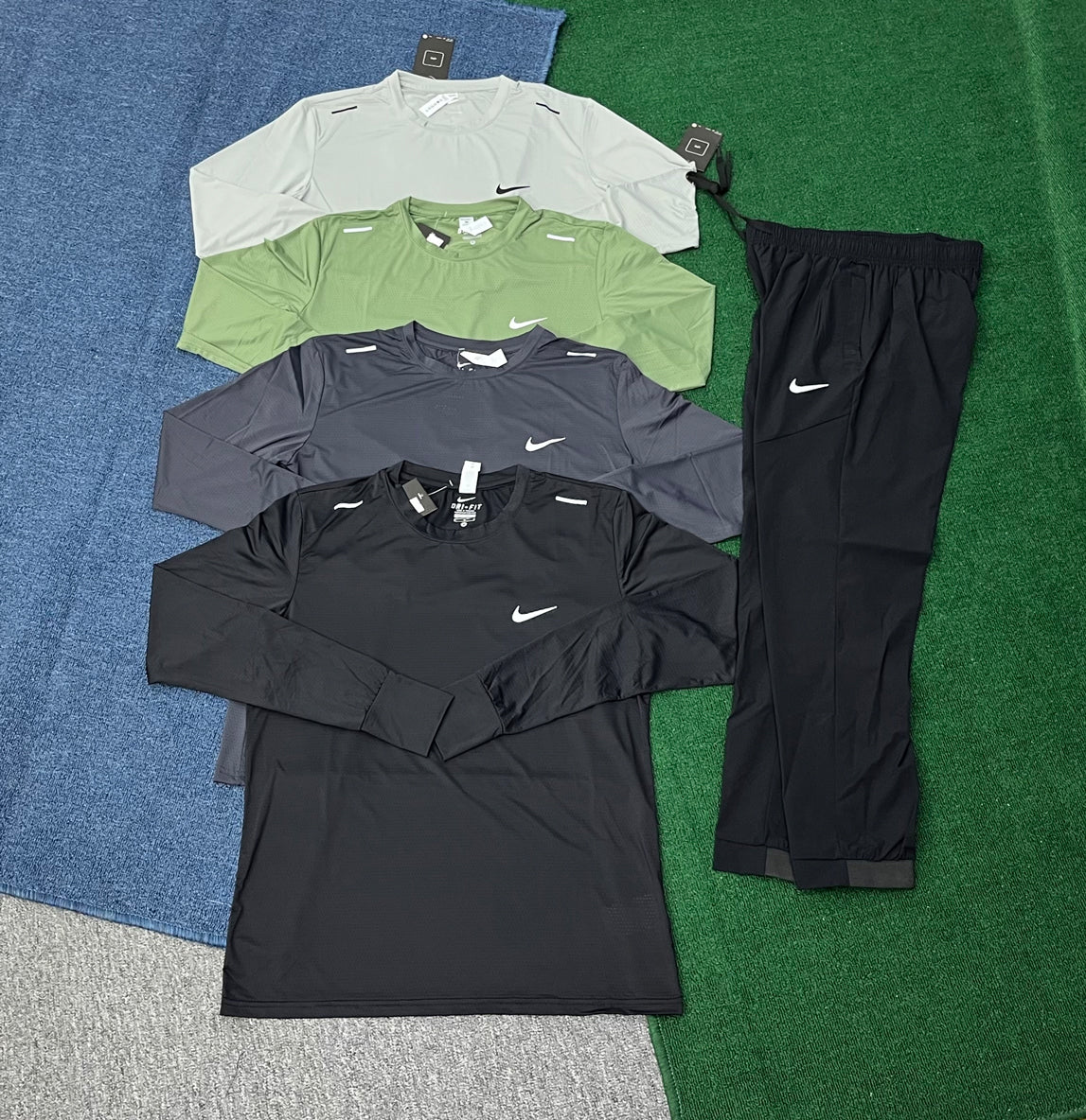 5982 Custom Soccer Lightweight Sport Running Streetwear Shirt Sets with Logo Long Sleeved Shirt and Pants Set Two Piece Tracksuit