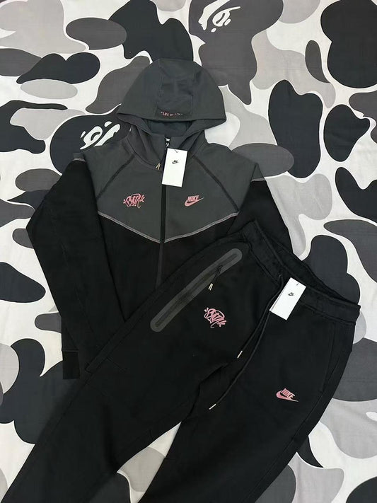 Men Windbreaker Tracksuit Premium Lightweight Jacket And Pants Set With Breathable Quick Dry Fabric For Running Training