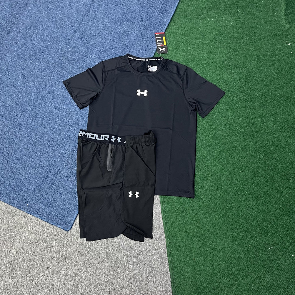 8076+2305 Wholesale Oem Sublimation Summer Short Sleeve Shorts Two-pieces Mens Outfit Running Sets Quick Dry Sports Tracksuit