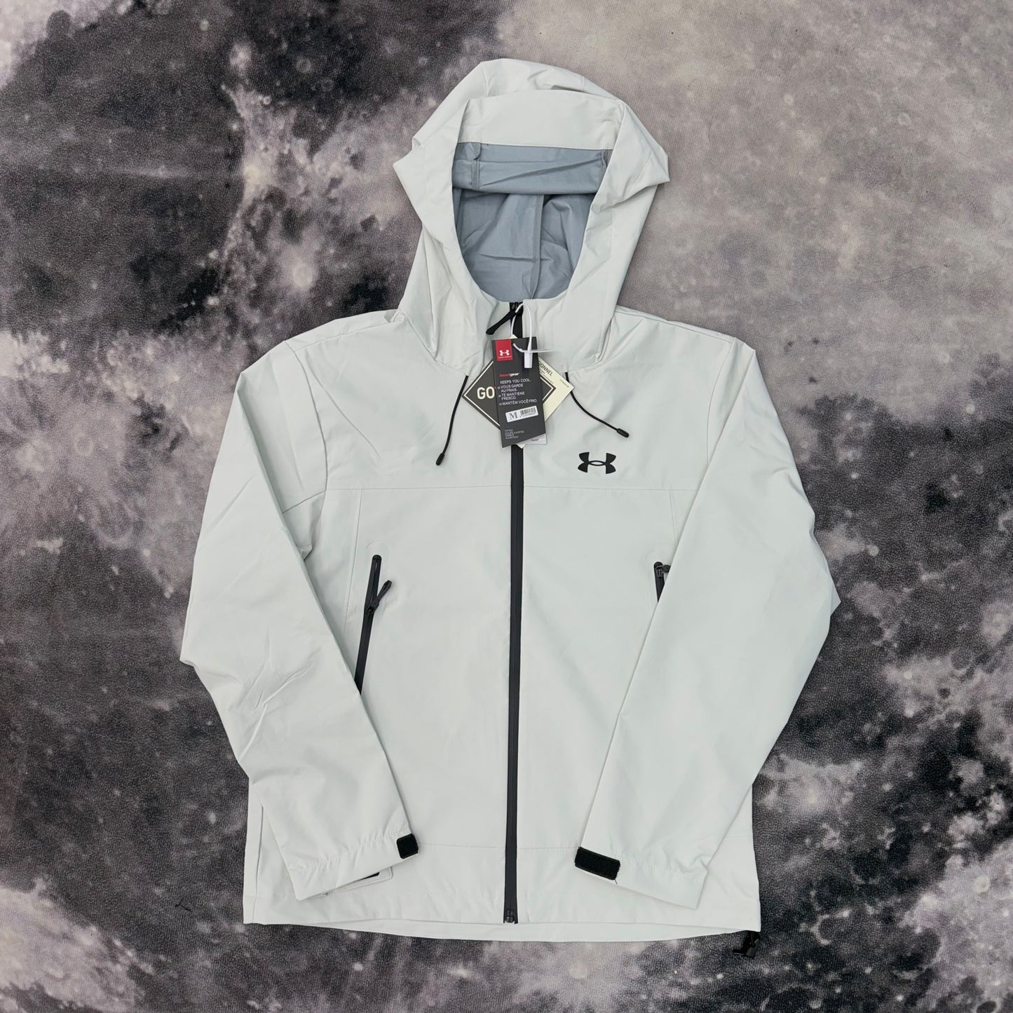 Y01 Men's Windbreaker Jacket Waterproof Lightweight Hooded Hiking Breathable Cotton Tracksuit Outdoor Running Training Jacket