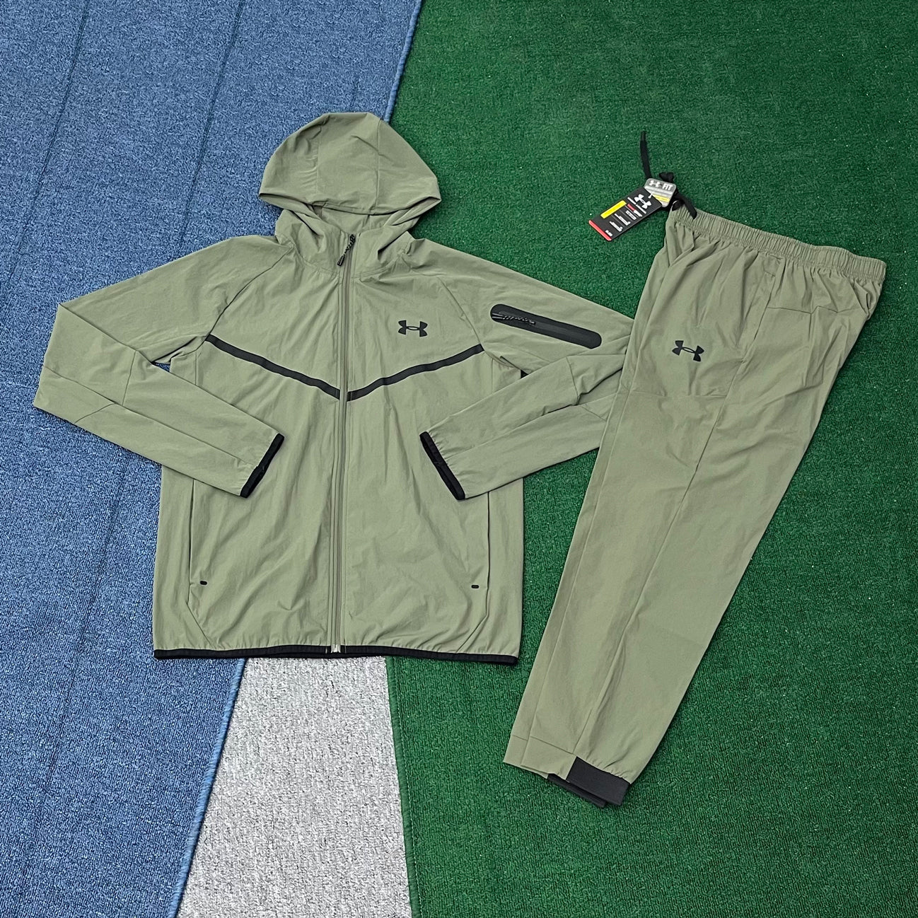 81304 Soccer Sportswear Jacket Breathable Full Zip up Tracksuit Jogger Sets for Men Lightweight Running Men's Jacket and Pants Set