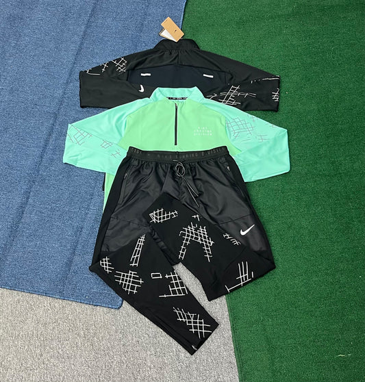 DQ6526+A7505 OEM Streetwear Two Pieces Sports Running Track Suit Lightweight Windbreaker Shirts and Jogger Pants Tracksuit Sets