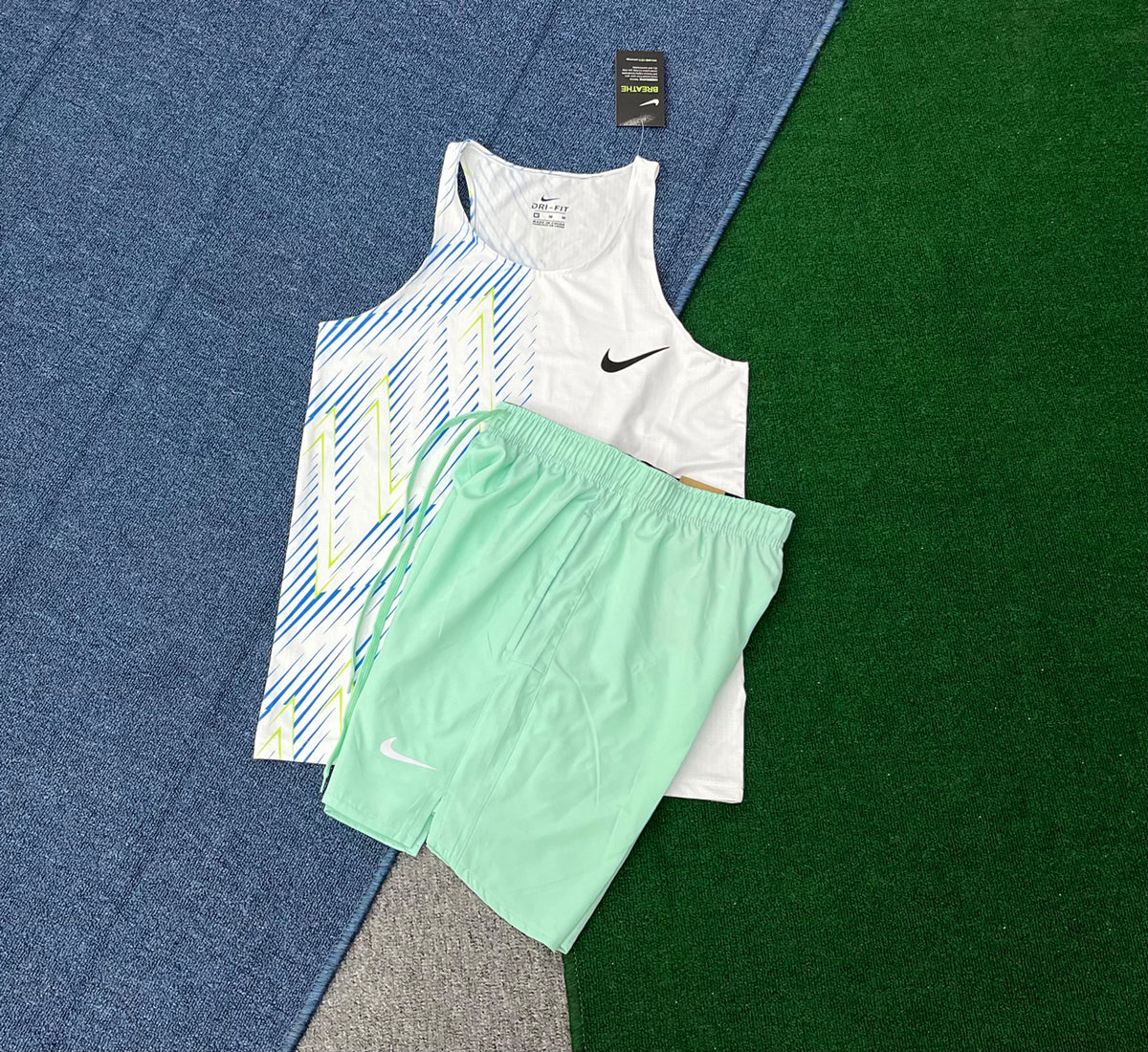 B001 + D218 Summer Fitness Jogger Training Mens Shorts and Vest Suit Custom Logo 2 Piece Running Shorts Set for Men