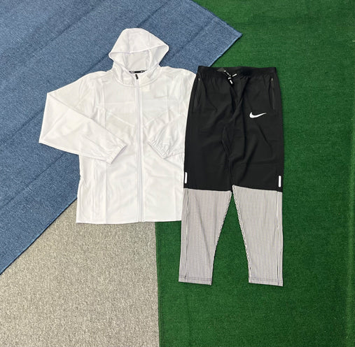 2201+2531 Custom Logo Windbreaker Tracksuit Set Men Waterproof Lightweight Running Sports Jacket Pants Training Set
