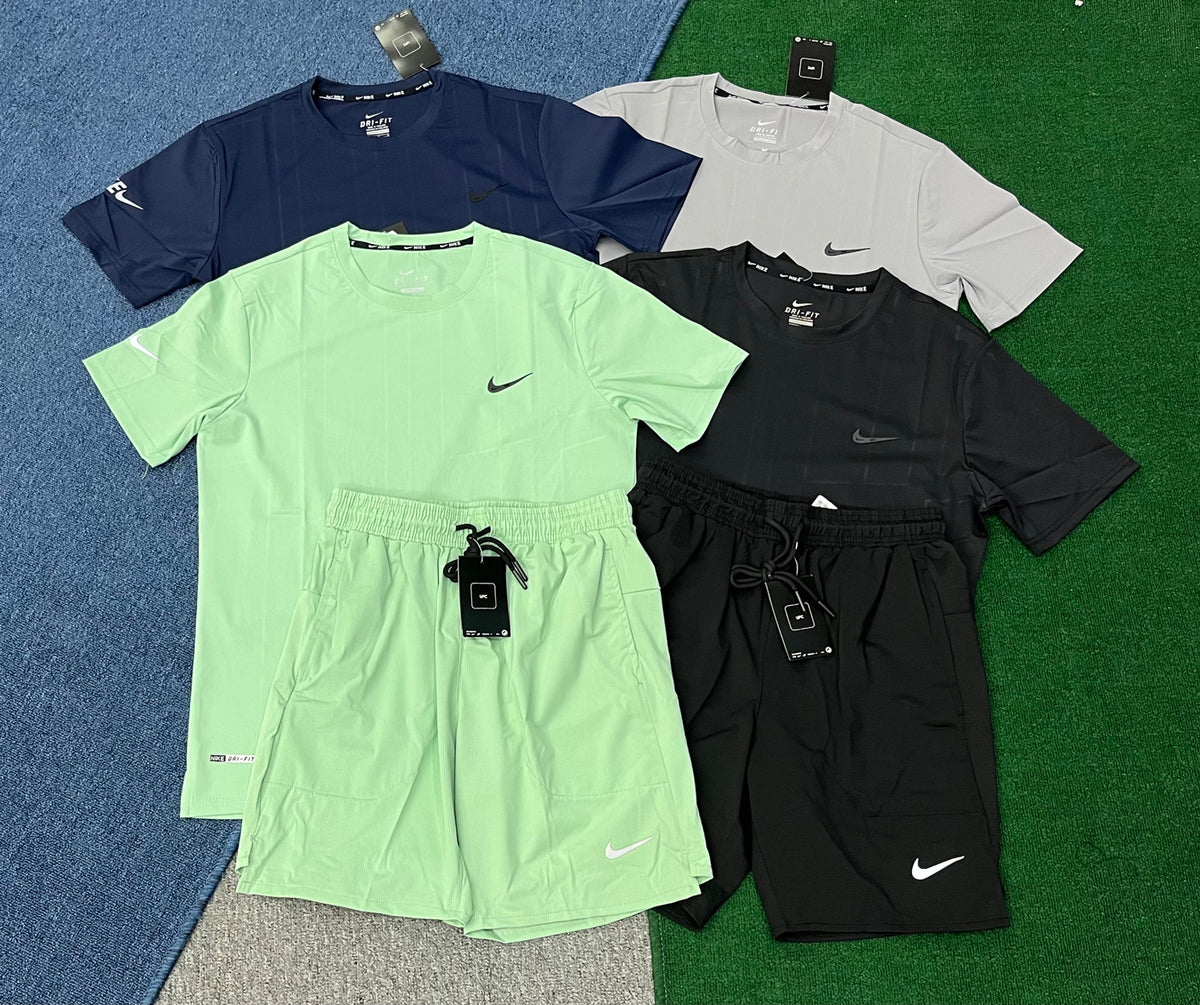 1243+6737 Custom Men Breathable Summer Casual Running T-Shirt Shorts Set Crew Neck Digital Printing High Quality Suits