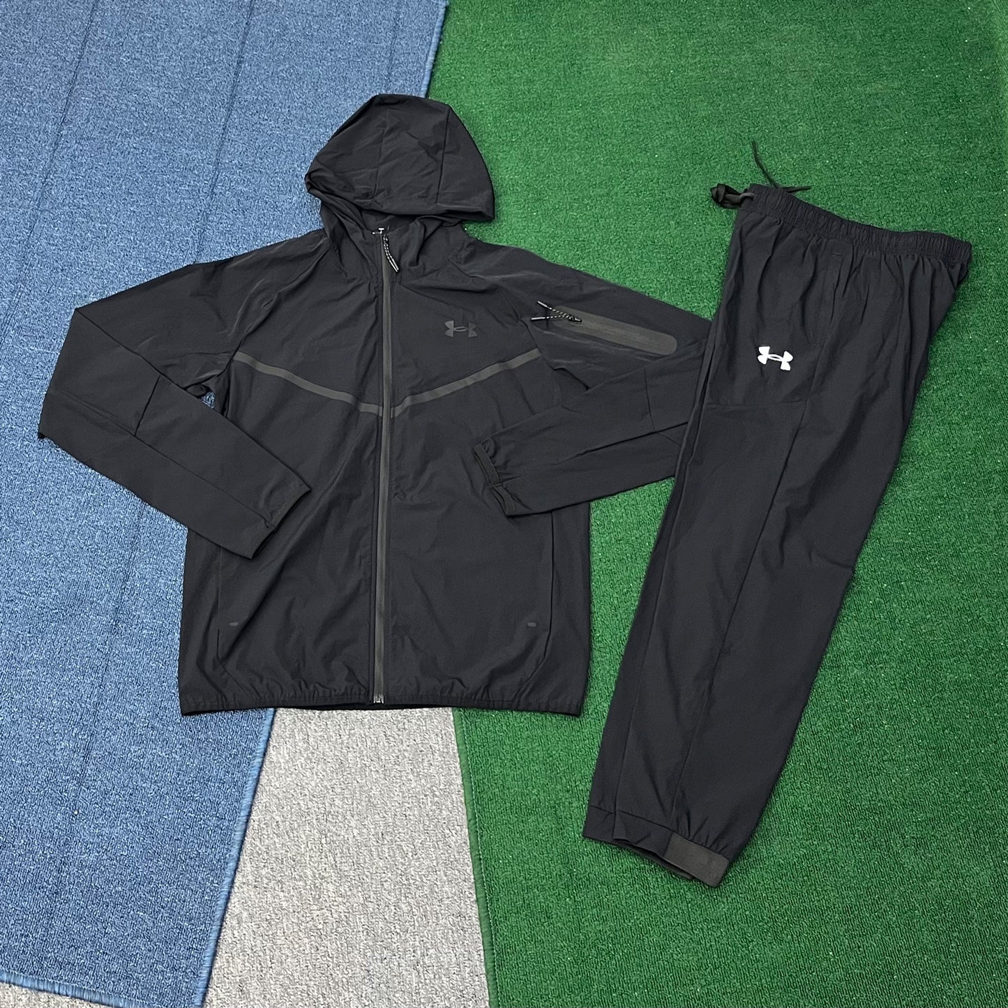 81304 Soccer Sportswear Jacket Breathable Full Zip up Tracksuit Jogger Sets for Men Lightweight Running Men's Jacket and Pants Set