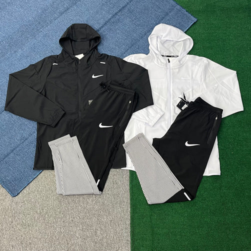2201+2531 Custom Logo Windbreaker Tracksuit Set Men Waterproof Lightweight Running Sports Jacket Pants Training Set