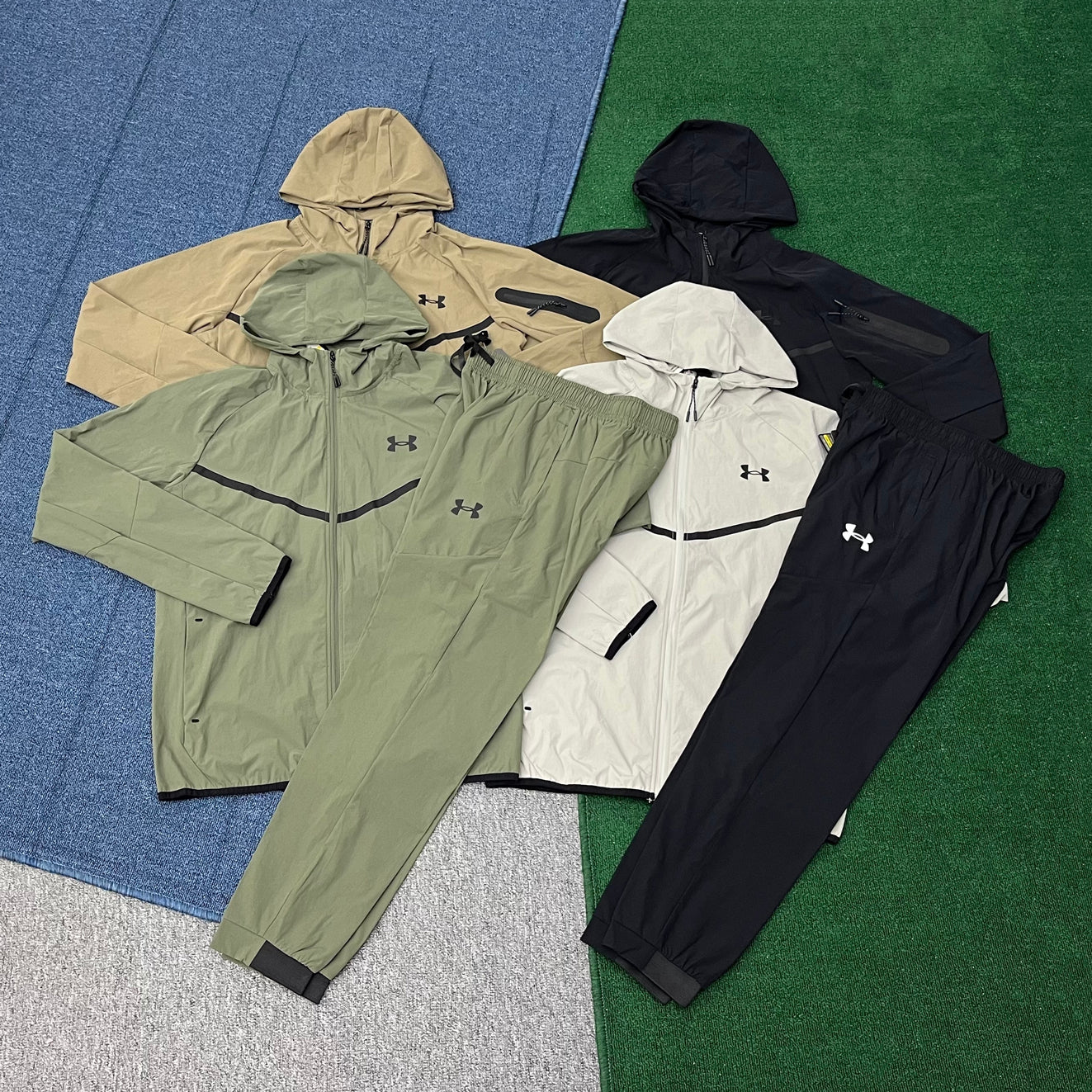 81304 Soccer Sportswear Jacket Breathable Full Zip up Tracksuit Jogger Sets for Men Lightweight Running Men's Jacket and Pants Set