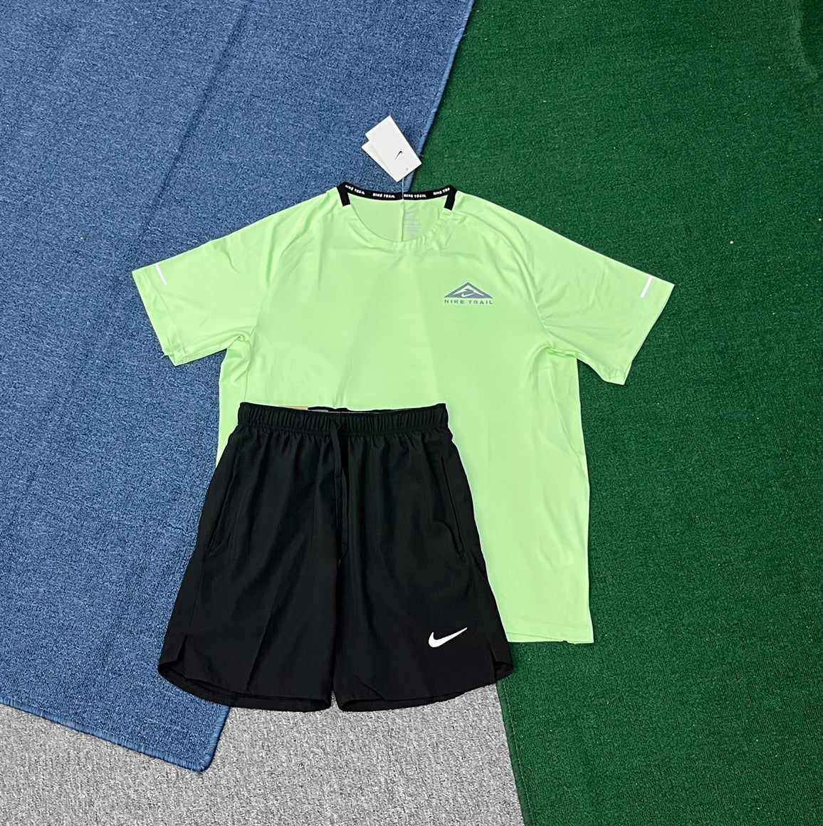 890+218 Summer Running Sports T-shirt and Shorts Kit Low Price Men's 100% Polyester Quick Dry Lightweight Summer Tracksuit