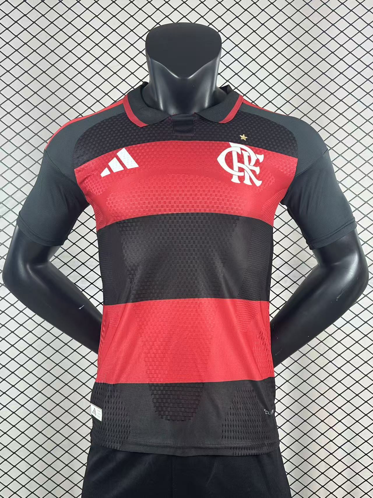 26-27Flamengo's home ground Mens Adult Football Jerseys Custom Printing Team Uniforms Short-Sleeve Soccer Apparel Quick Dry Polyester