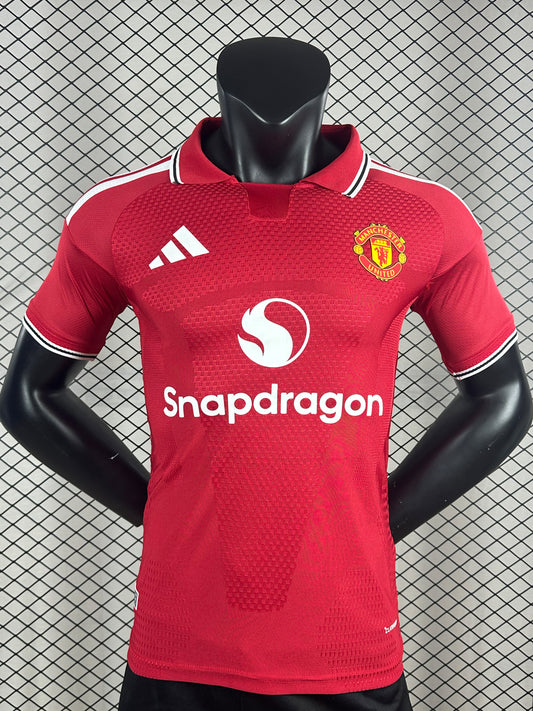 26-27Manchester United home ground Manufacturer Custom Sublimation Digital Print Logo Men'S Shirt Soccer Wear Sports Training Breathable Football Jersey Sportswear