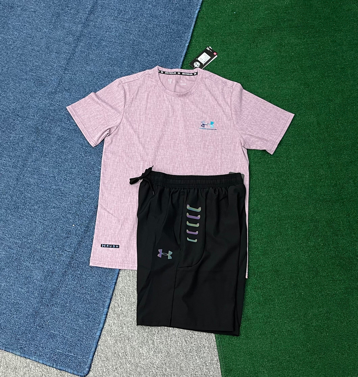 A321+216 Breathable Men Shorts Set Quick Dry Shirt and Shorts for Running Training or Fitness Custom Logo Breathable Sportswear
