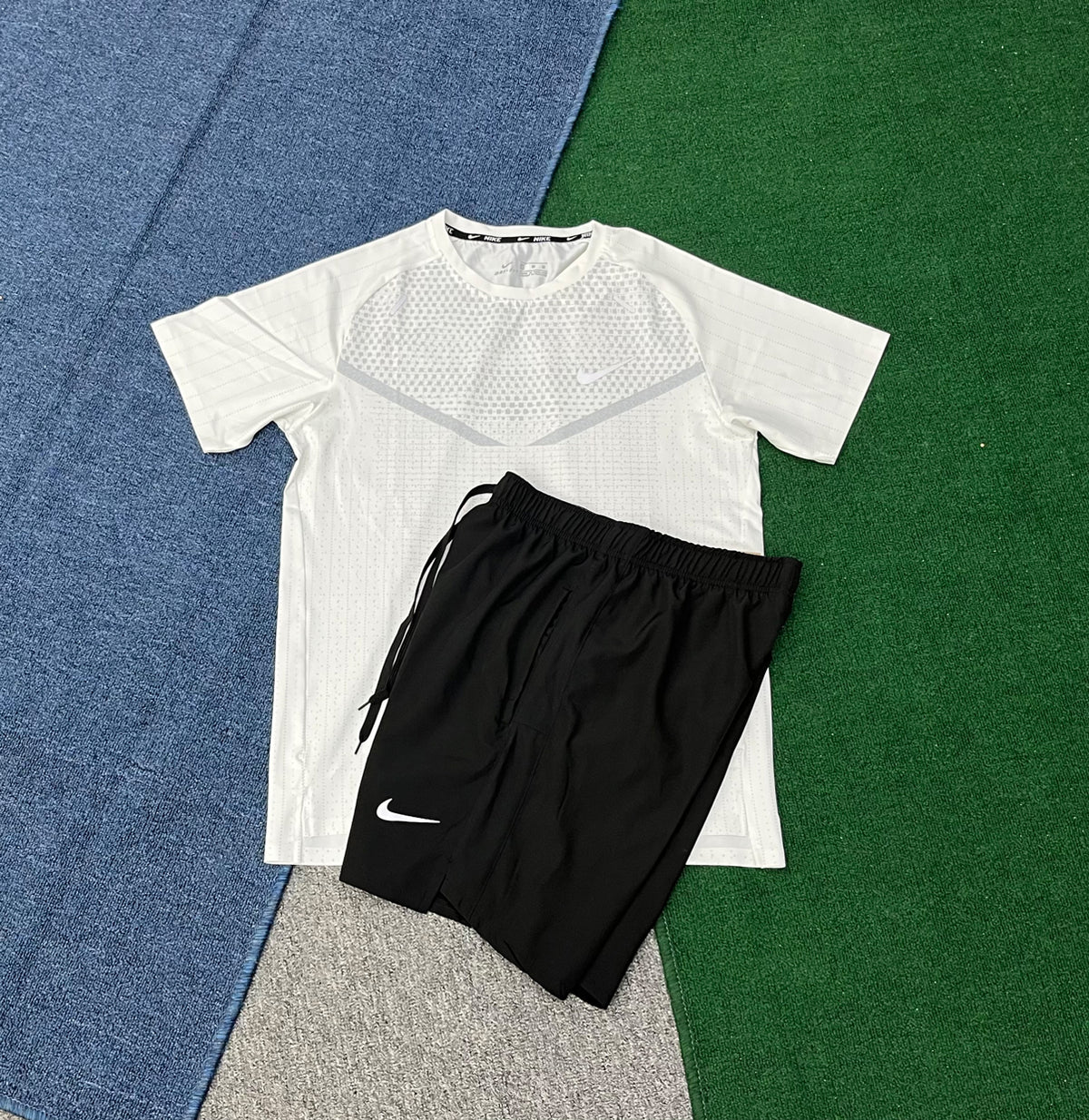 ST210+218 Custom Men's Tshirts and Shorts Set Workout Outfit for Running Training Gym Short Tracksuits for Men