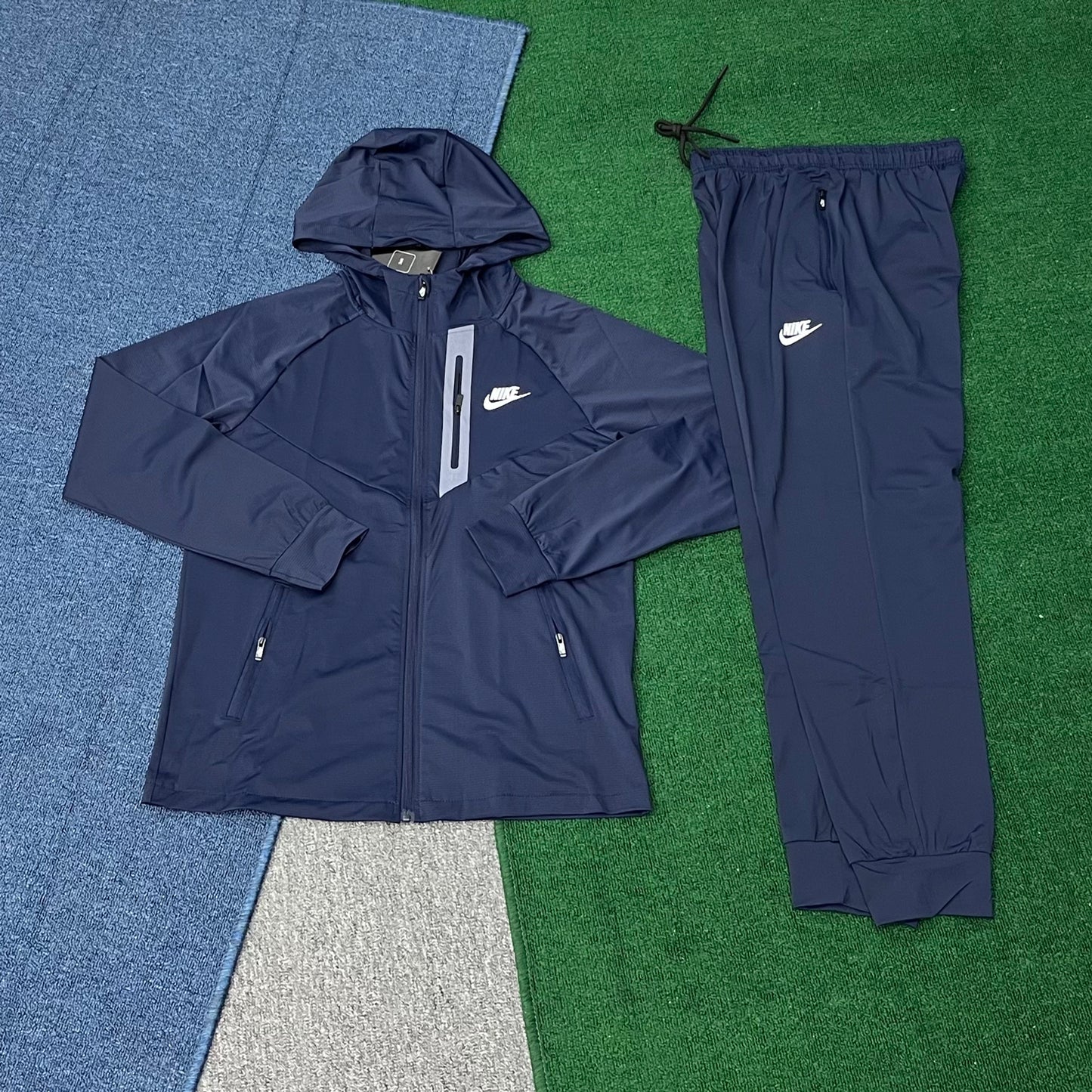 757 Jogging Set Custom Sweatsuit Windbreaker Jacket Tracksuit for Men Lightweight Sport Running Jacket and Pants Kits with Logo