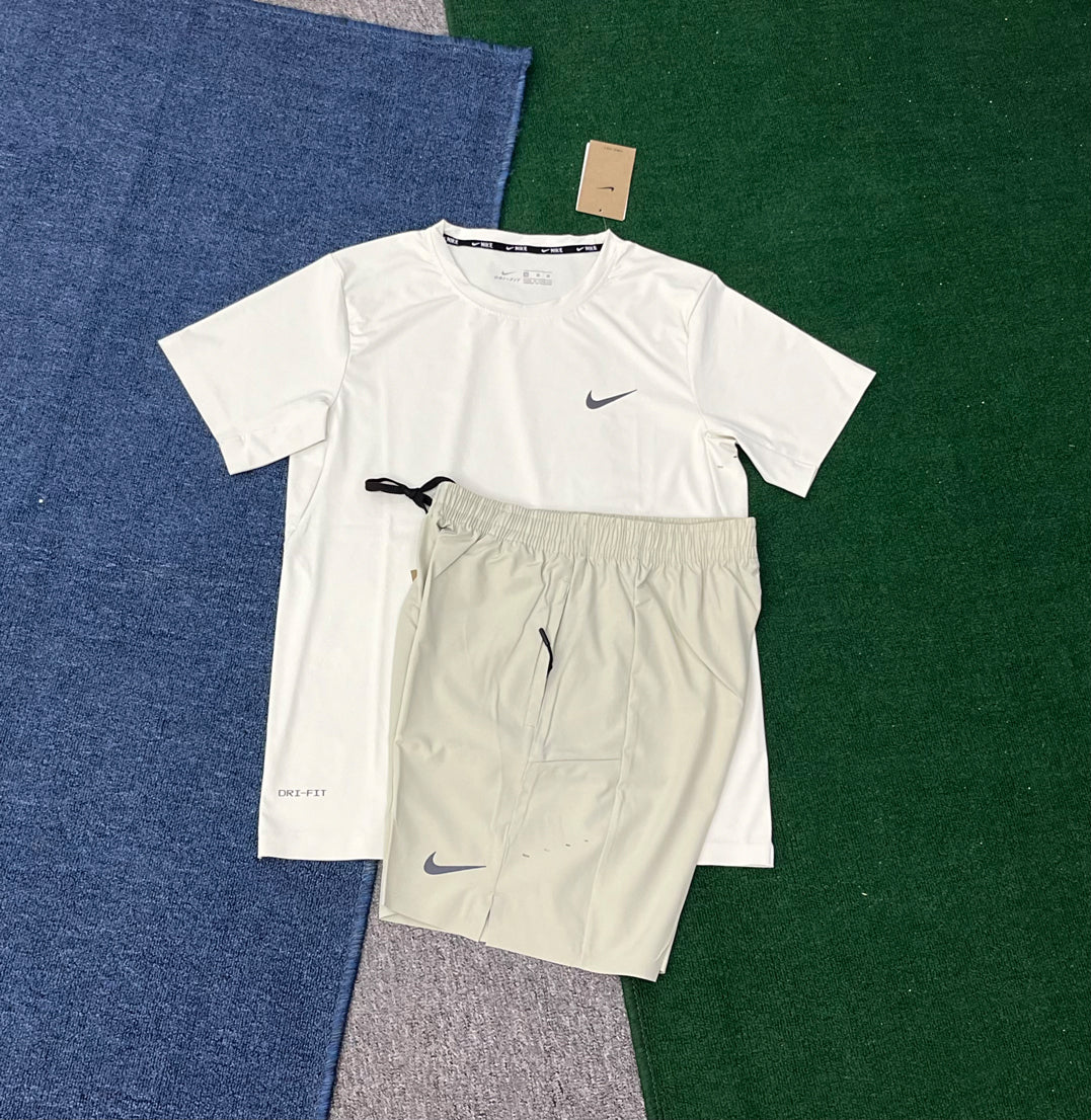 RY1186+RY0263 Quick Drying Summer Men Sports Friendly Running Set Short Sleeve t Shirts Shorts 2 Pieces Round Neck Workout Gym Tracksuit