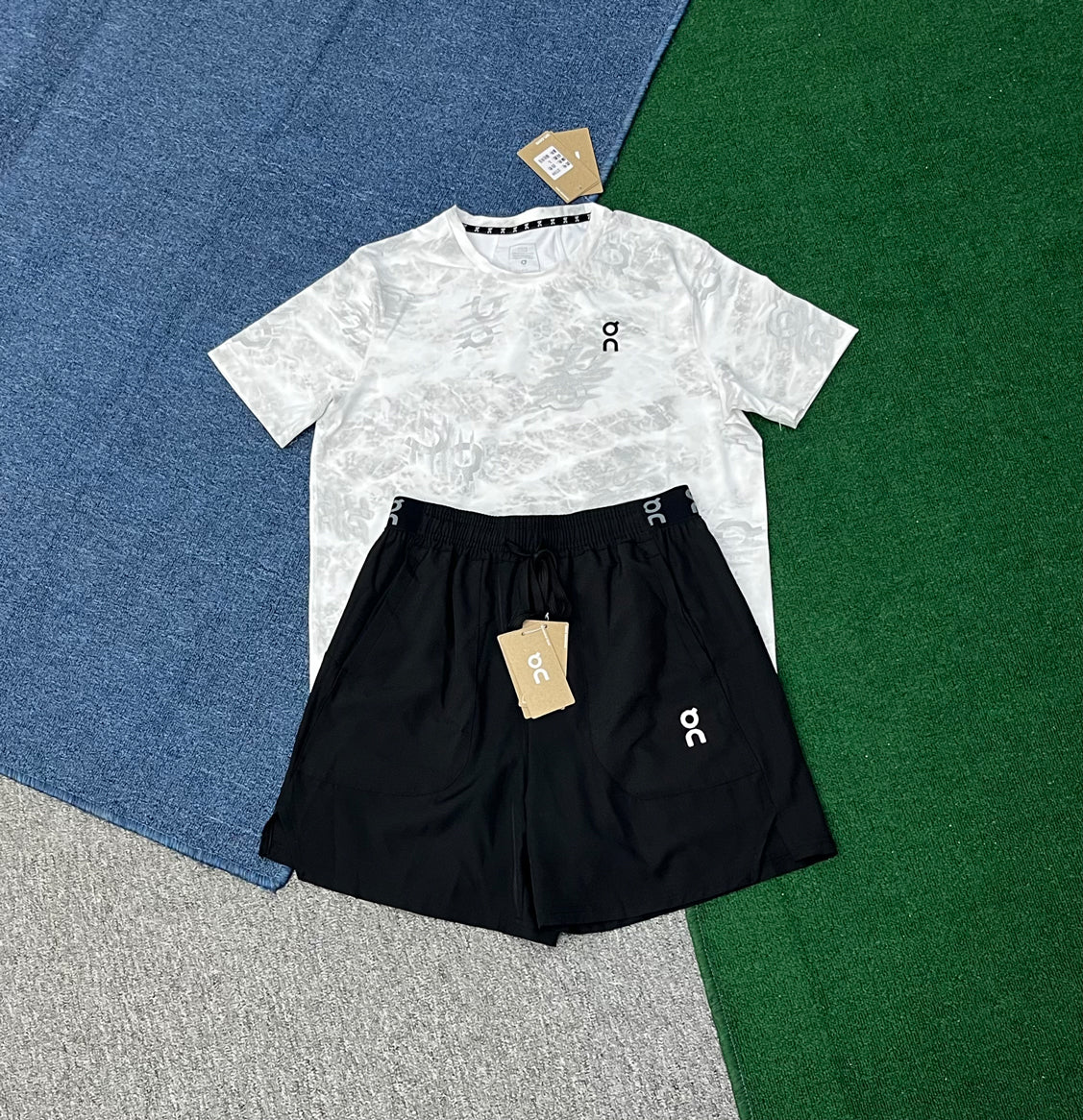 2709+2344 OEM High Quality Men's Quick Dry Breathable Training & Jogging Short Set Custom Logo Comfortable Set