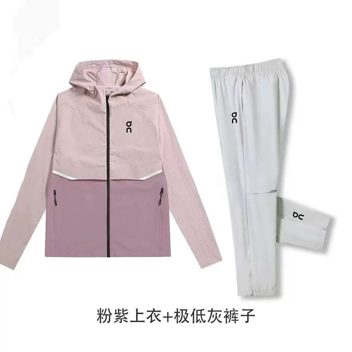 Men's Winter Hooded Casual Breathable Running Tracksuit Jacket and Elastic Waist Solid Black Jogger Pants Fitness Wear Set