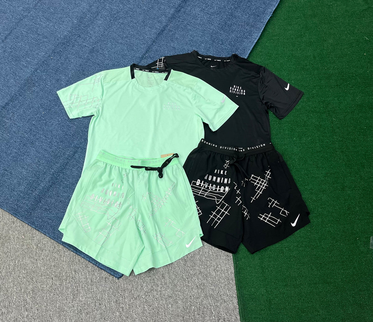 A228+D228 Wholesale Printed Fitness and Hiking Outdoor Sets Quick-drying Breathable Running Shorts Sports Suits Summer Wear