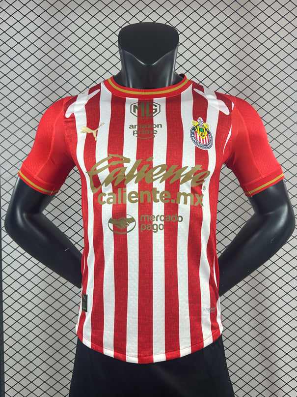 26-27Chivas Home Stadium Custom Soccer Jersey High Quality 100% Polyester Quick Dry OEM with Custom Logo Colors & Sizes